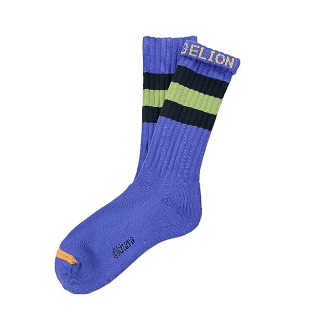 "NEW SKATER SOCKS -PURPLE(EVA-01)-" 【RADIO EVA×ching&co.】ンアンドコー 靴下 ソックス ching&co.