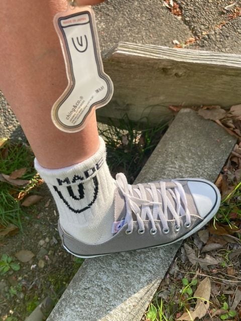 "Symbol Short -white-" Socks チンアンドコー 靴下 ソックス ching&co.