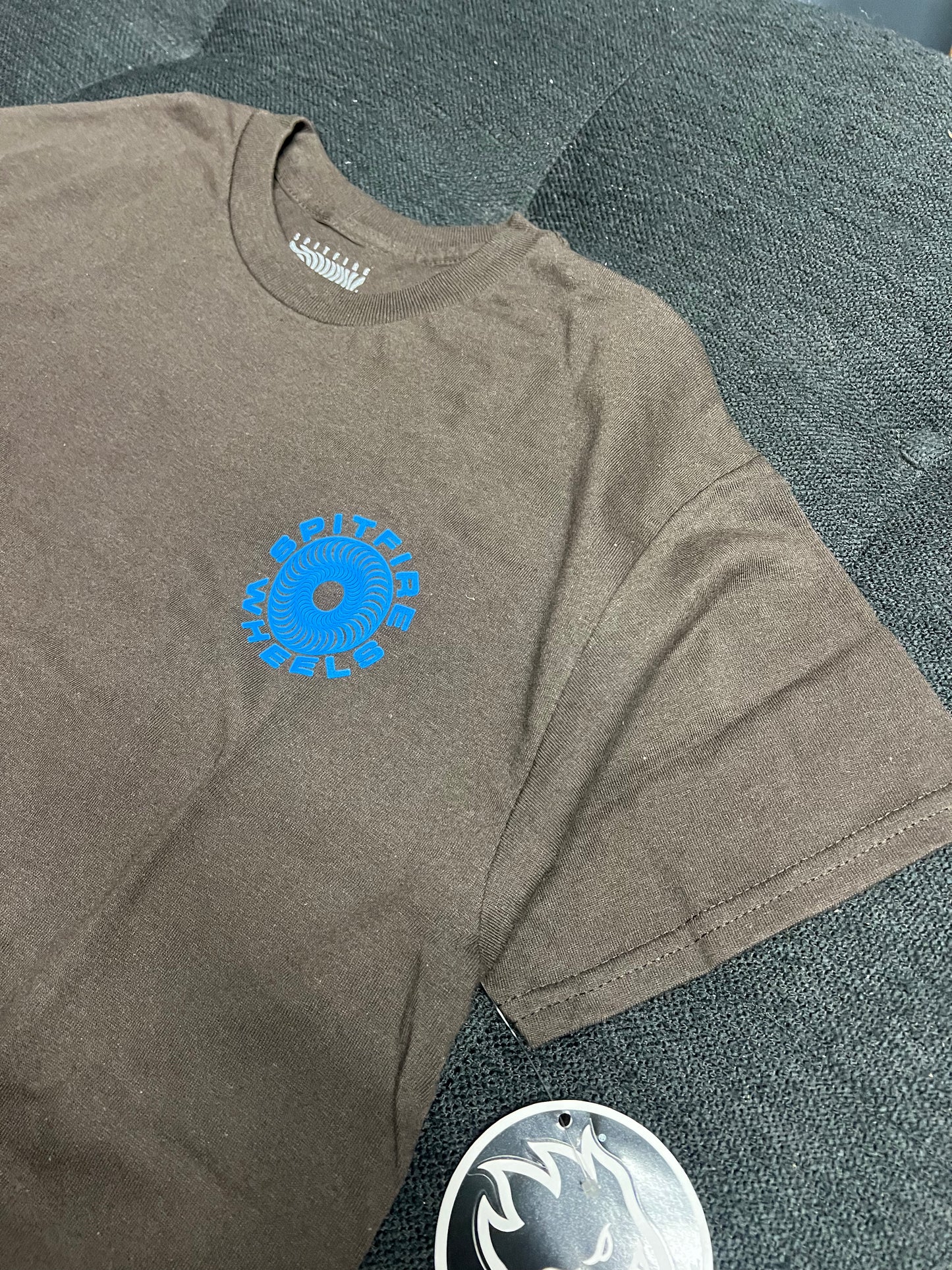 SPITFIRE Tシャツ BROWN/BLUE Mサイズ