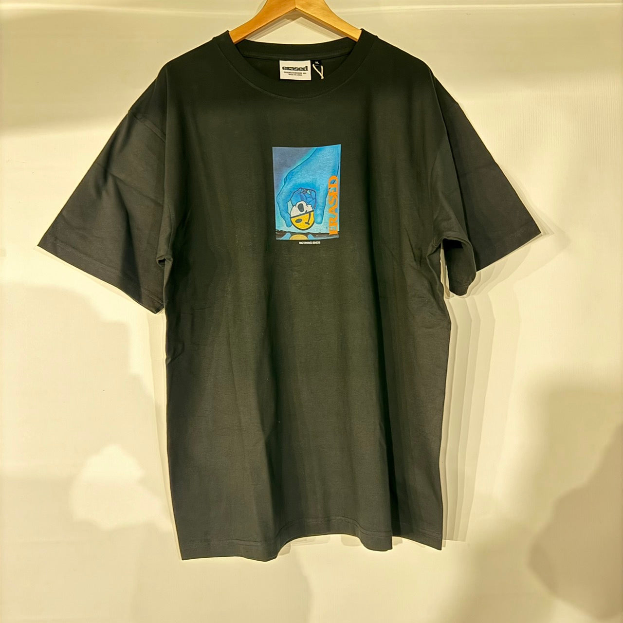 ERASED Tシャツ半袖 BLACK