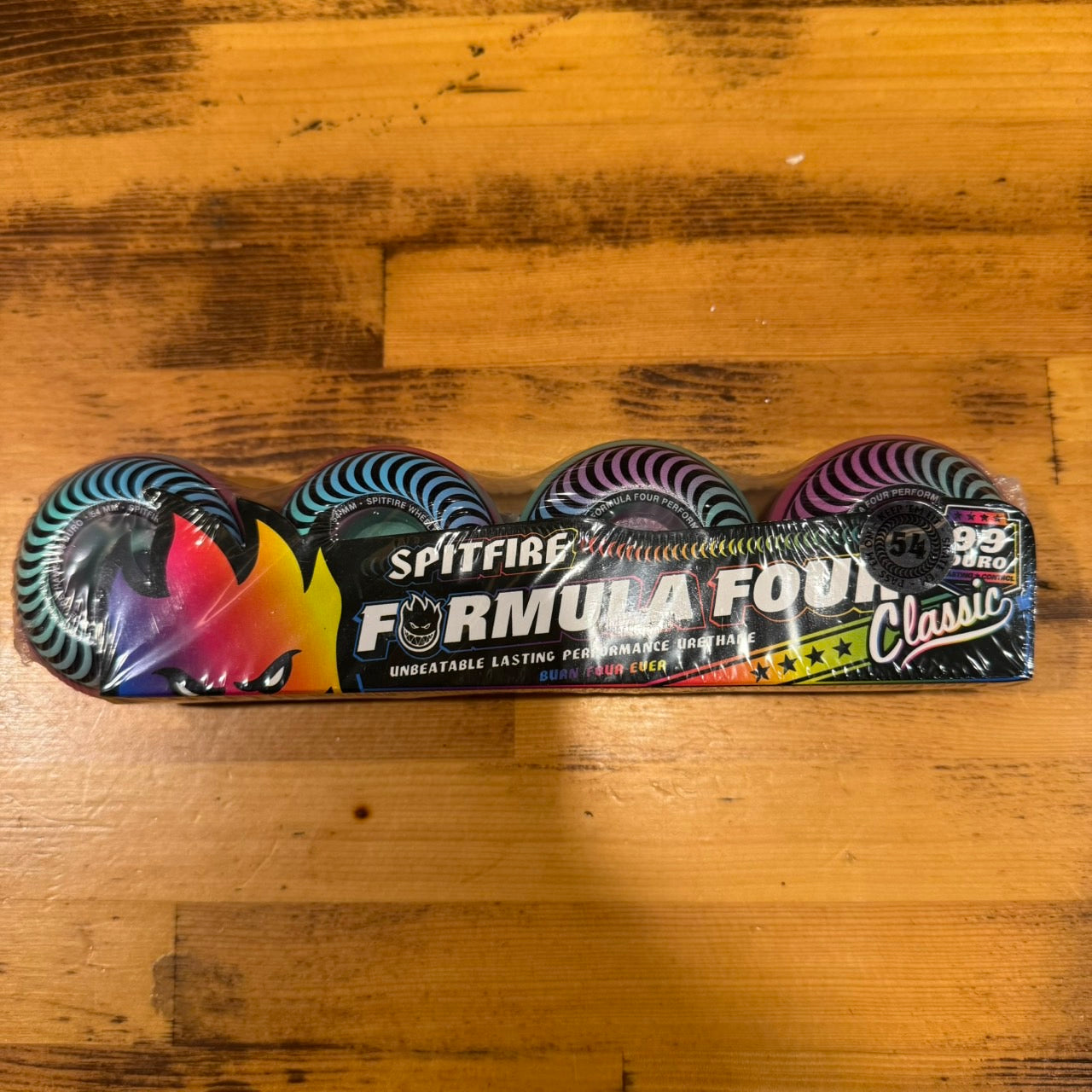 スピットファイヤー ウィール FORMULA FOUR ピンク/ティール 54mm