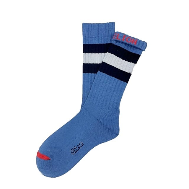 "NEW SKATER SOCKS -BLUE(シンジ)" 【RADIO EVA×ching&co.】チンアンドコー 靴下 ソックス ching&co.