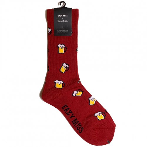 EAZY MISS Beer socks /チンアンドコー 靴下 ソックス ching&co. Wine イージーミス