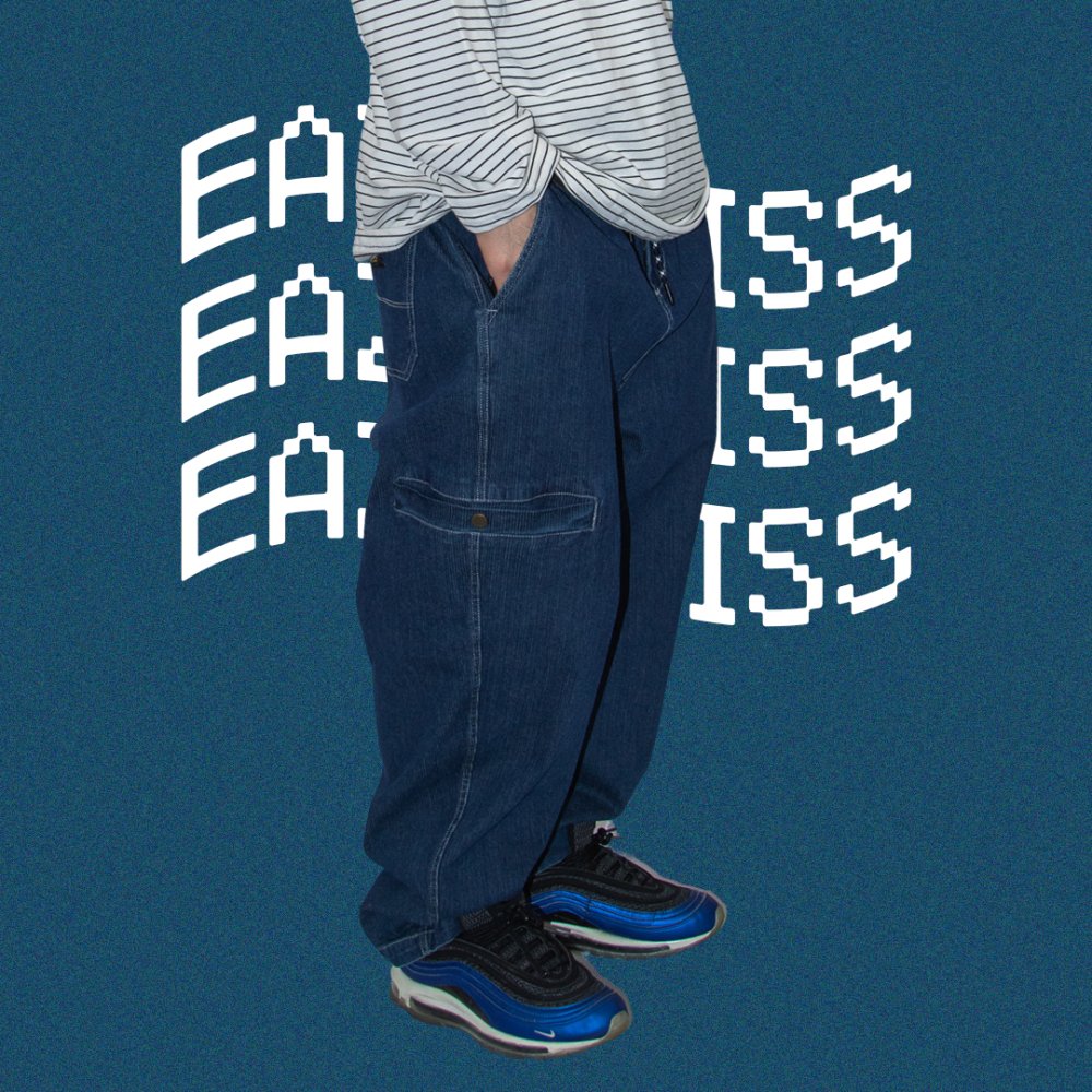 イージーミス STRETCH TAPERED PANTS / Blue EAZY MISS