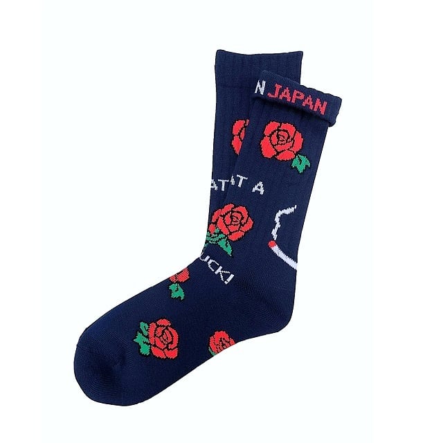"ROSE -navy-" Socks チンアンドコー 靴下 ソックス ching&co.