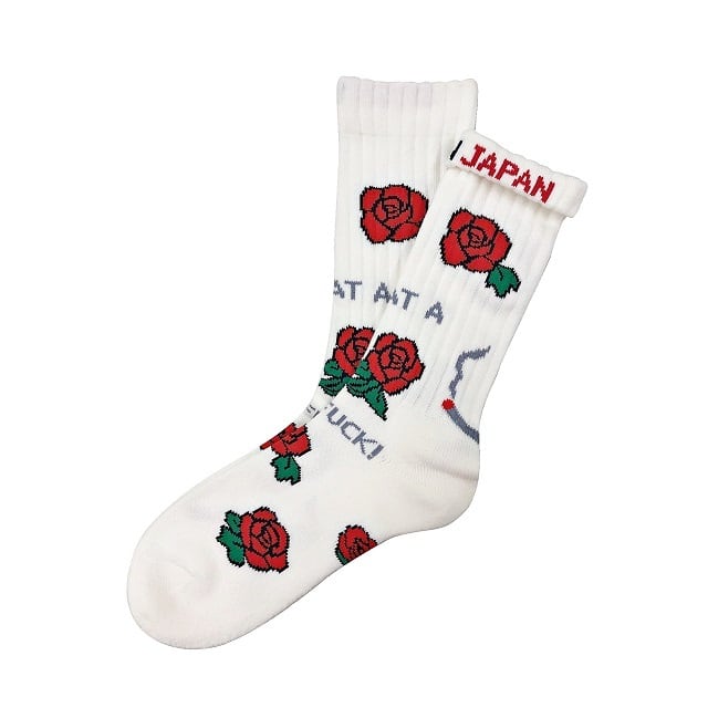 "ROSE -white-" Socks チンアンドコー 靴下 ソックス ching&co.