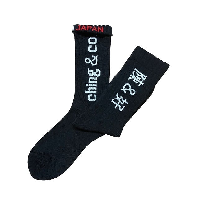 "Kung-Fu -black-" Socks チンアンドコー 靴下 ソックス ching&co.
