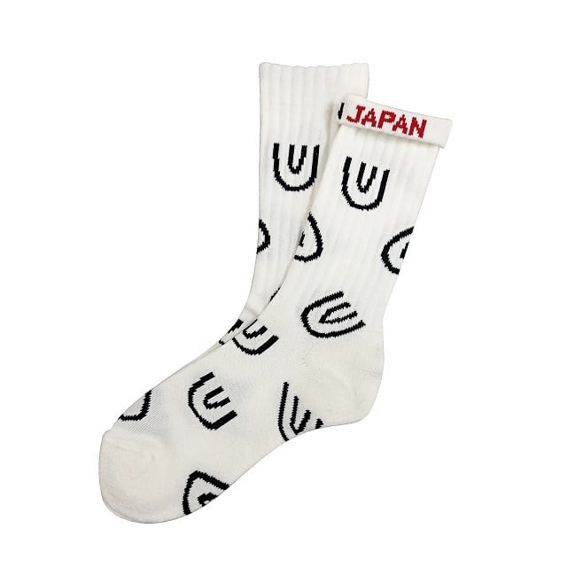 "Symbol a lot -white-" Socks チンアンドコー 靴下 ソックス ching&co.