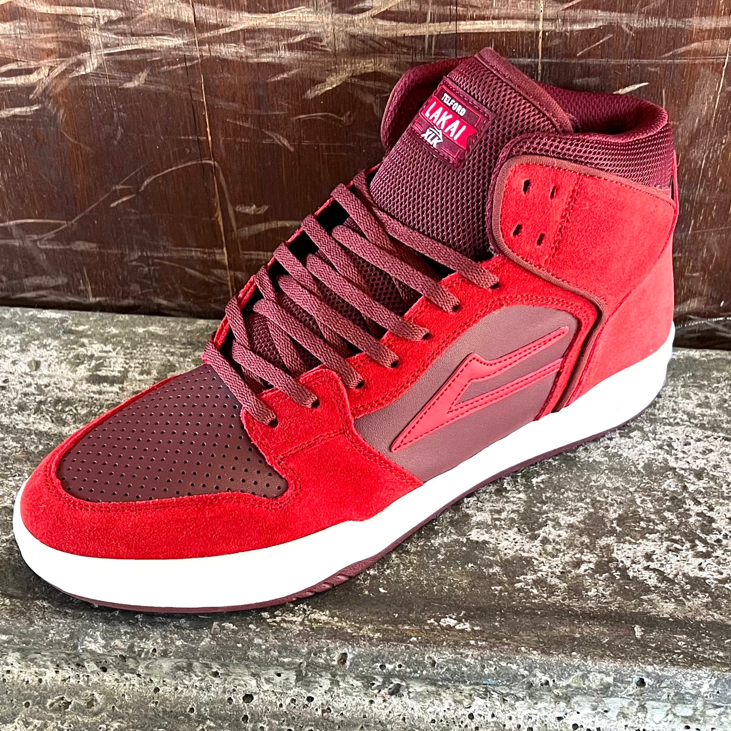 LAKAI TELFORD BURGUNDY SUEDE
