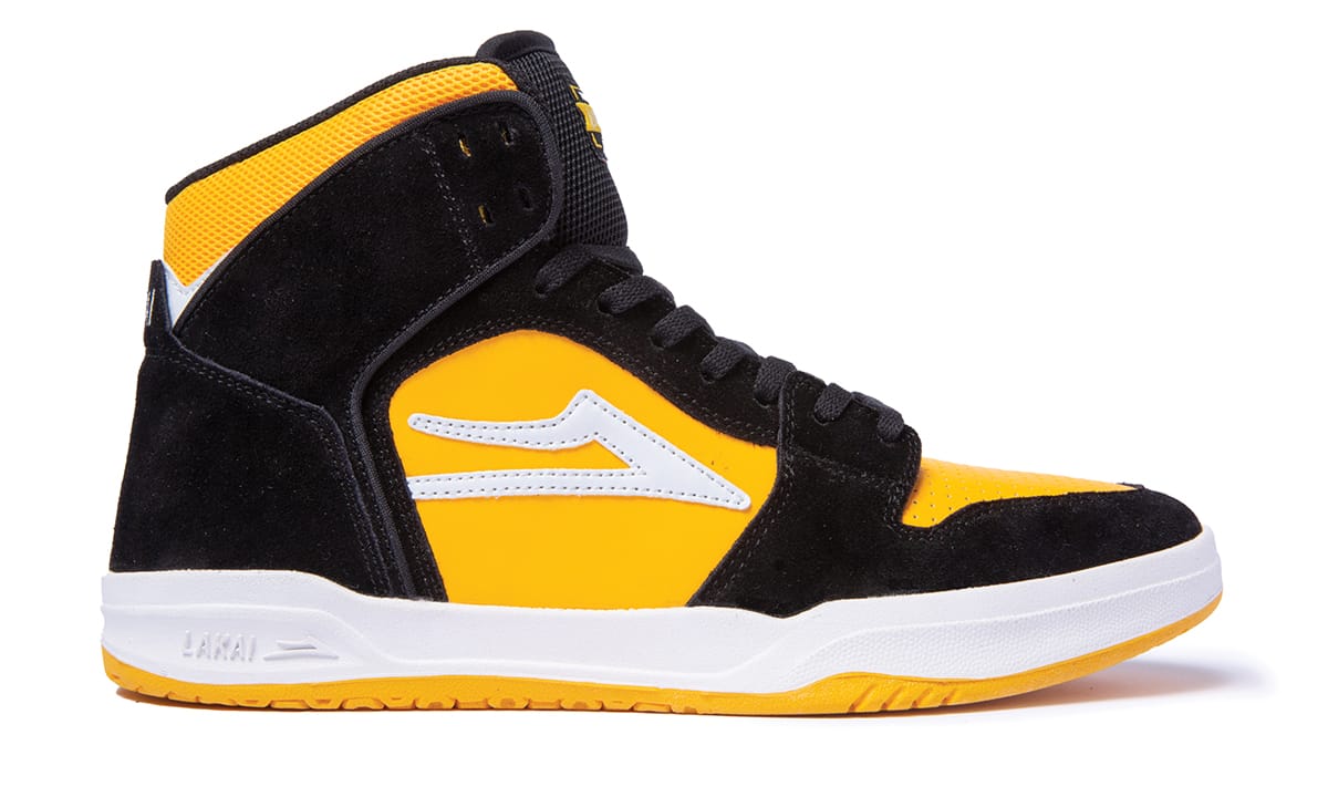 LAKAI TELFORD BLACK/YELLOW SUEDE