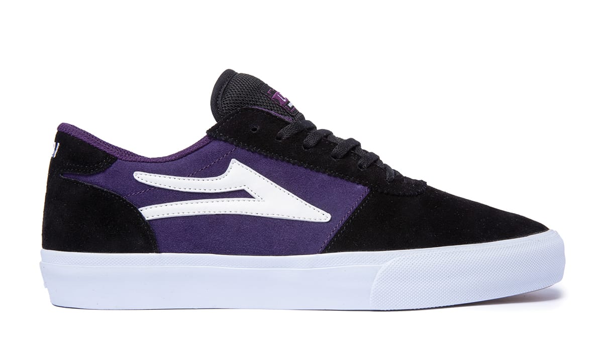 LAKAI MANCHESTER BLACK/GRAPE SUEDE