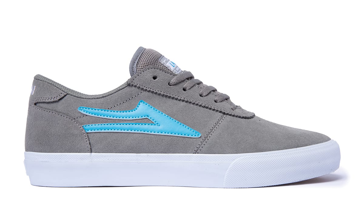LAKAI MANCHESTER GREY/TEAL SUEDE