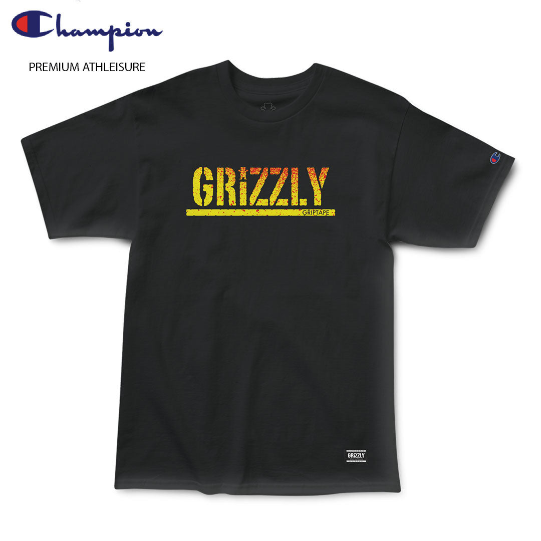 【アパレル】GRIZZLY STAMP FADEAWAY S/S BLACK