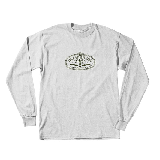 LAKAI POLER OUTDOOR STUFF LS TEE ASH HEATHER