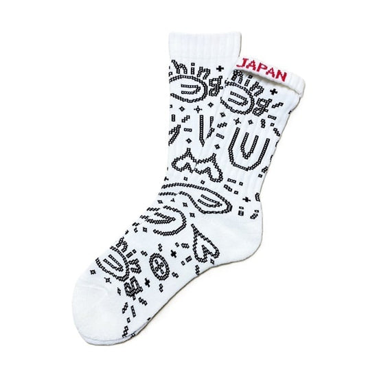 ching&co ペイズリー -white-" Socks