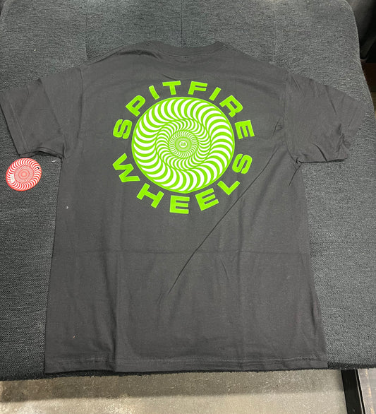 SPITFIRE Tシャツ BLACK/GREEN　Lサイズ