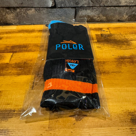 LAKAI POLER SUMMIT CREW SOCK BLACK