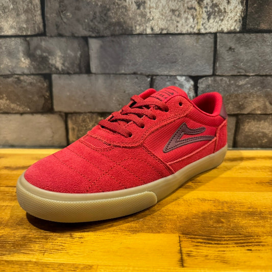 LAKAI CAMBRIDGE KIDS RED/BURGUNDY SUEDE