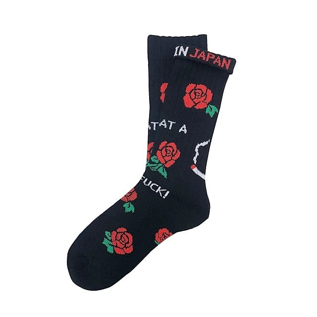 "ROSE -black-" Socks チンアンドコー　靴下　ソックス ching&co.