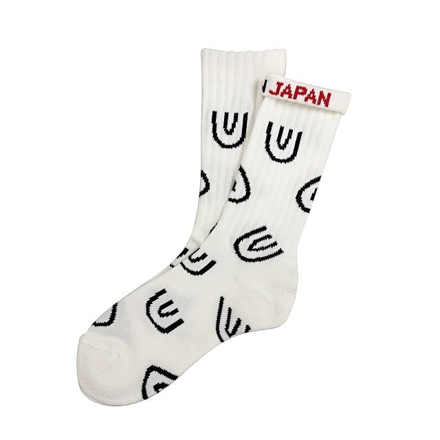 "Symbol a lot -white-" Socks チンアンドコー　靴下　ソックス ching&co.