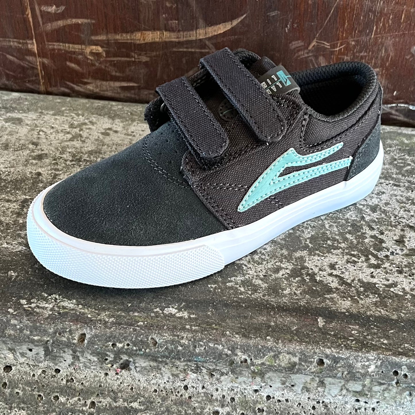 LAKAI GRIFFIN KIDS CHARCOAL/NILE SUEDE