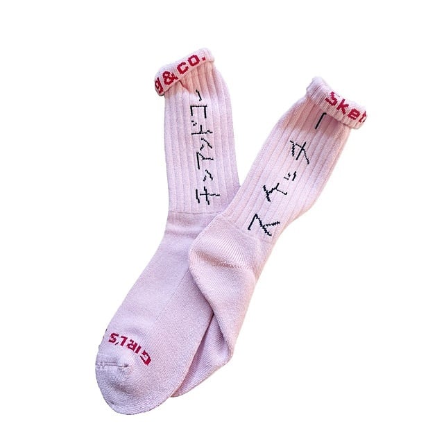 "スケッチー×チンアンドコー -pink- " Socks 【Sketchy ×ching&co.】チンアンドコー　靴下　ソックス ching&co.
