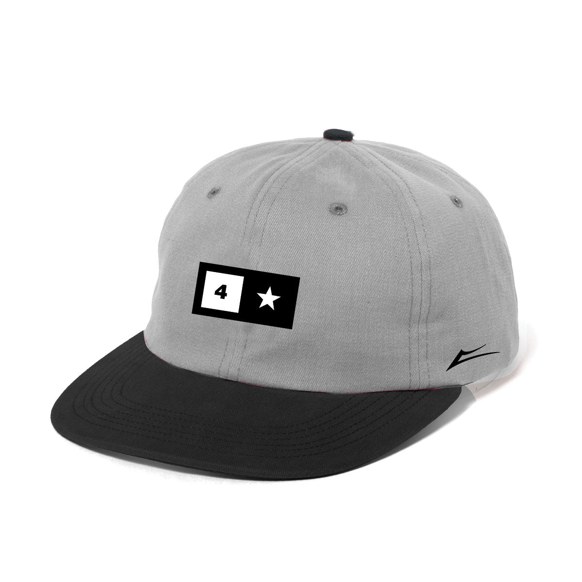 LAKAI BAR LOGO POLO HAT GREY/BLACK FOUR STAR ラカイ フォースター