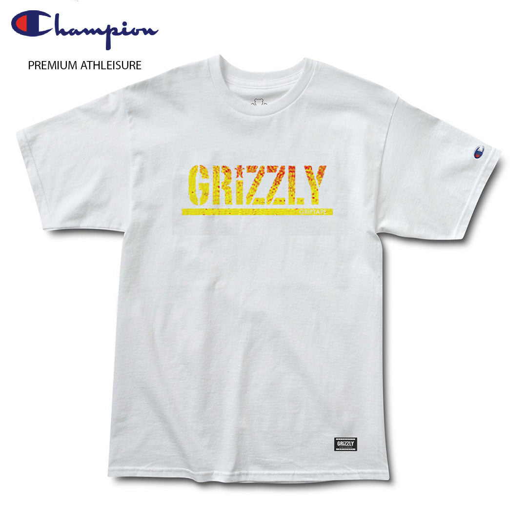 【アパレル】GRIZZLY STAMP FADEAWAY S/S WHITE